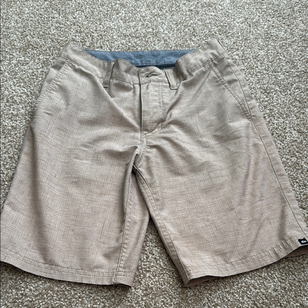 Quiksilver boys Beige Flat Front Shorts